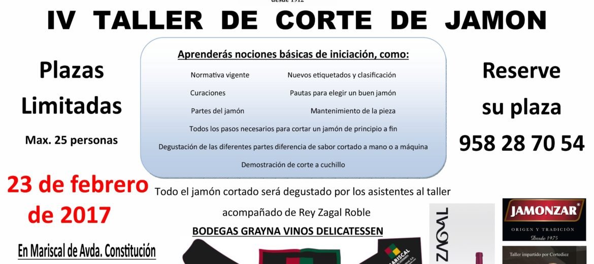 IV Taller de corte de jamón